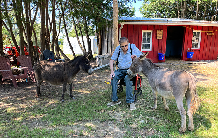 Grampa & Donkeys